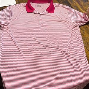Nike golf Striped Pink Polo Shirt